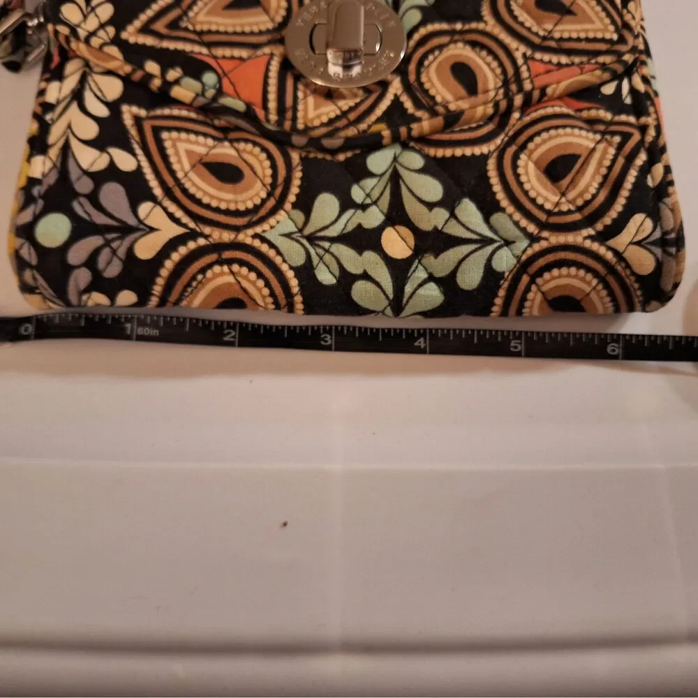 Vera Bradley Multi colored Paisley Turn Lock Wristlet Wallet